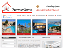 Tablet Screenshot of en.harmonie-immobilier-nice.com